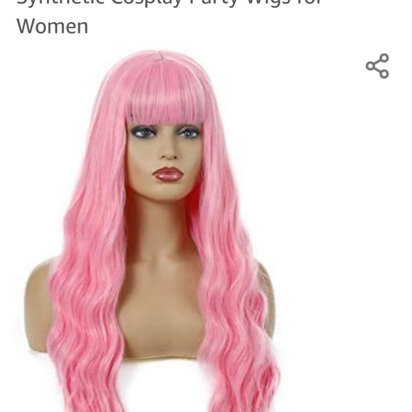 24" pink Synthetic wig - Picture 5 of 5